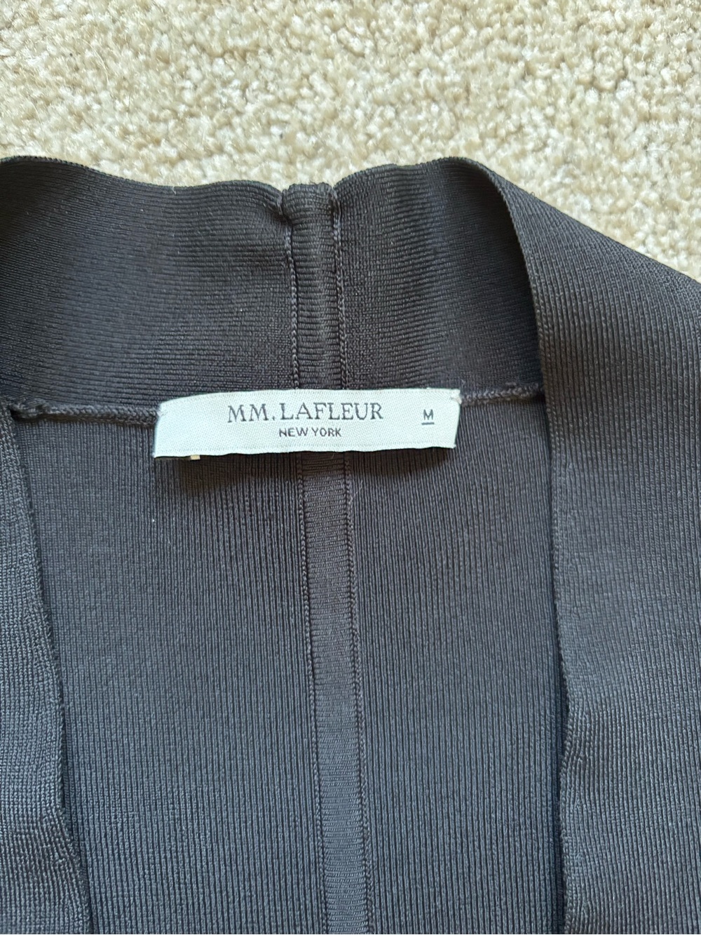 MM Lafleur Black open blazer